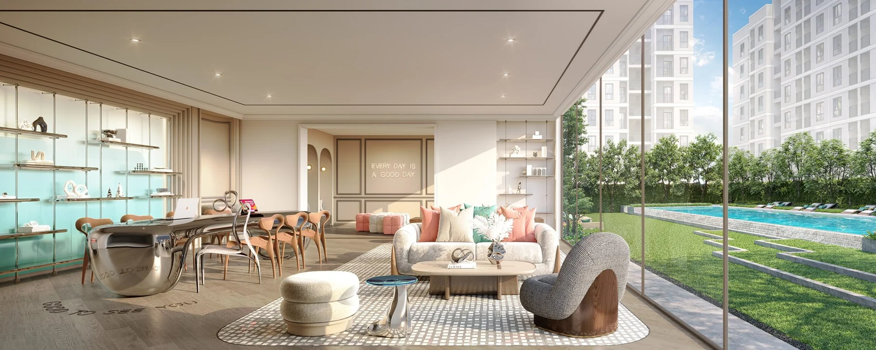 Goodday Sukhumvit 93 The Living Hall 交誼空間
